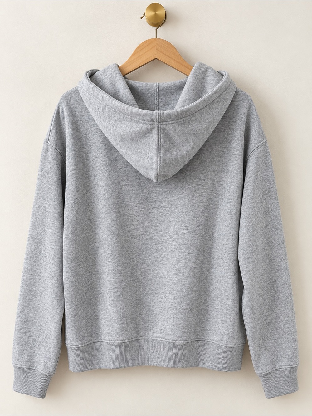 Auden XXL Light Gray Full Zip Hoodie Sweatshirt Cotton Blend - Picture 2 of 4